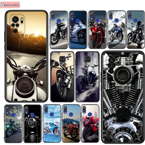 Moto Cross Motorcycle Silicone Cover For Xiaomi Redmi Note 10 10S 9 9S Pro Max 9T 8T 8 7 6 5 Pro 5A Phone Case