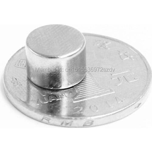 50pcs Strong Round Dia 10mm x 7mm N35 Rare Earth Neodymium Magnet Art Craft Fridge 10x7mm