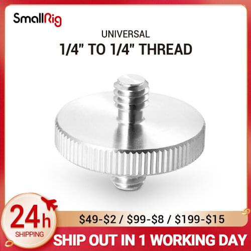 SmallRig Camera BIG Double Head Stud 1/4 Male to 1/4 Male Threaded Screw Adapter 26mm Diameter - 859