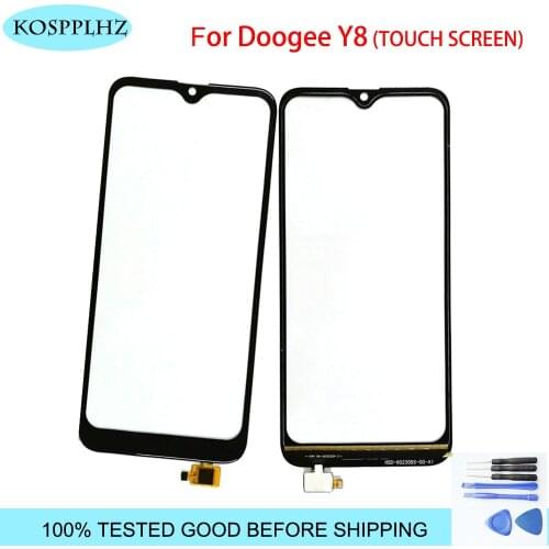 KOSPPLHZ 6.1 inch Doogee Y8 X90L Touch Screen Glass 100% Guarantee New Glass Panel Touch Screen Y 8 + tools