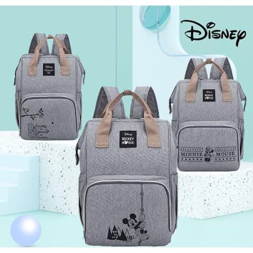 Disney Minnie Mickey Diaper Bag Backpack for Mummy Maternity Bag for Stroller Bag Large Capacity Baby Nappy Bag Organizer New