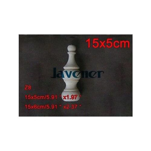 Z8 -15x5cm Wood Carved Onlay Applique Carpenter Decal Wood Working Carpenter Leg Decoration Flower