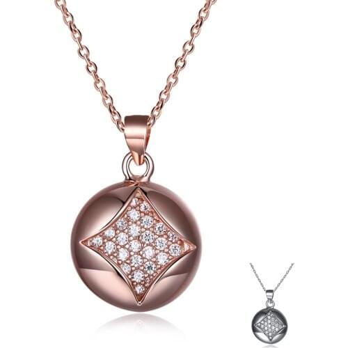 ZEMIOR Necklaces Women Genuine 925 Sterling Silver Round Hollow Star Pendant Necklace Luxury Cubic Zircon Silver Fine Jewelry