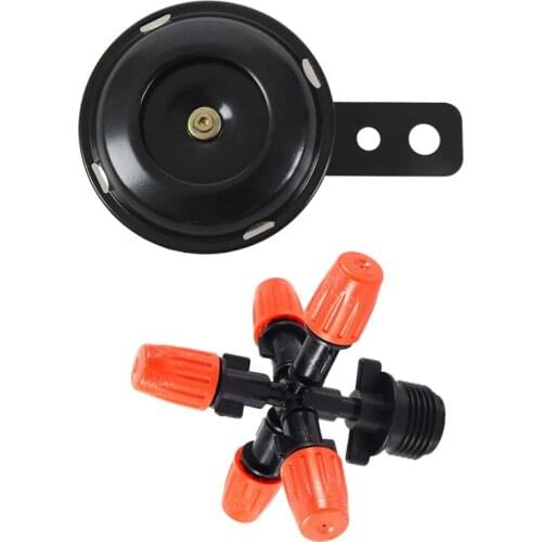 1Pcs Automatic Watering Grass Lawn 360 Degree Circle Rotating Water Sprinkler 5 Nozzles Garden Pipe Hose & 1Pcs Black Metal Car