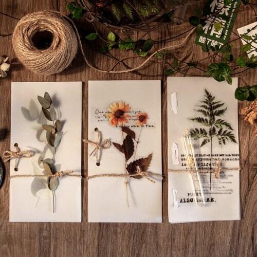 17pcs/lot Vintage Flower Plant Stickers PET Leaf Travel Scrapbooking Stationery DIY Diary Album Lable 8Styles Collage Card