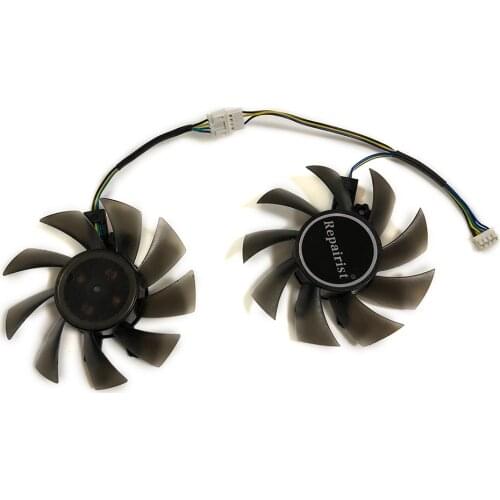 2Pcs/set GA82S2H GTX1060 GK-RTX2060 GPU VGA Cooler Fan For KFA2 GTX 1060 kuroutoshikou GALAKURO GF-GTX1060 Video Card Replace