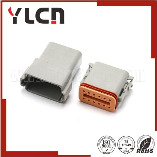 5 Set Car Parts 12 Pins Way Waterproof Male Female Cable Electrical Connector Plugs For Cars DT06-12S DT04-12P