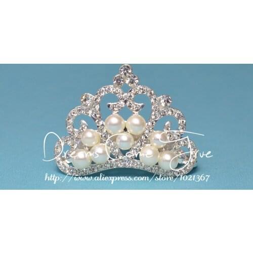 20pcs/lot 3Colors Artificial Sparkle Flatback Buttons Newborn Handmade Rhinestone Crown Buttons mix for girl hair accessories