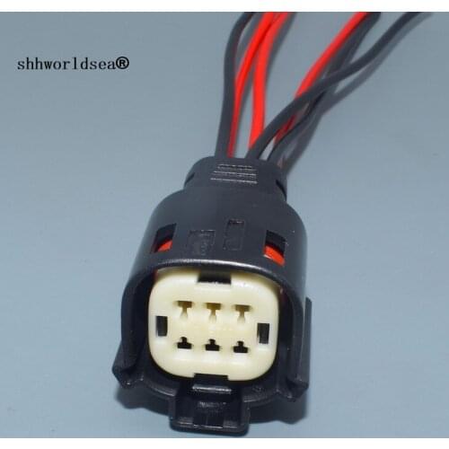 Shhworldsea 33472-0601 Female 6 Pin Waterproof Automotive Connector Auto Plug with wire