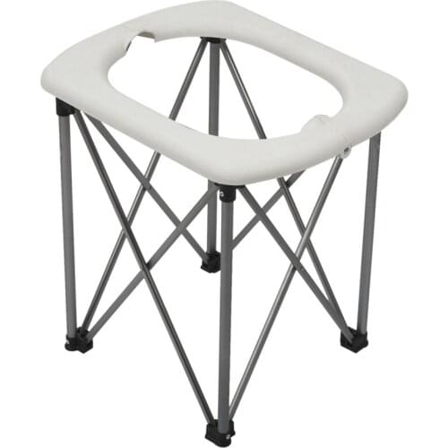 Outdoor Emergency Mobile Seat Toilet Multi-Function Folding Toilet Seat Chair For Camping Hiking Travel Portable Travel Car Toil