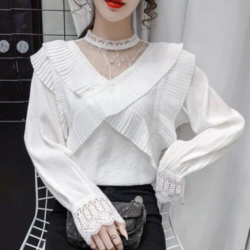 Белые блузки CWBshowGG China At AliExpress