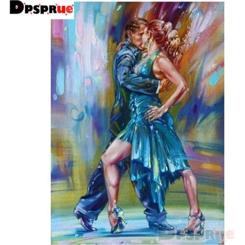 Dpsprue Diy 5d diamond painting Cross stitch Dance Diamond mosaic home decoration embroidery pattern handmade Friend gift DK12