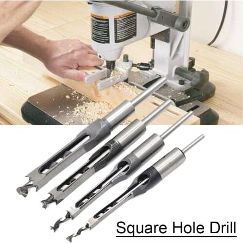 Woodworking Tool Square Hole Saw Mortise Chisel The Whole Heat Treatment HRC48-50 High Hardness Drill Tool Parts