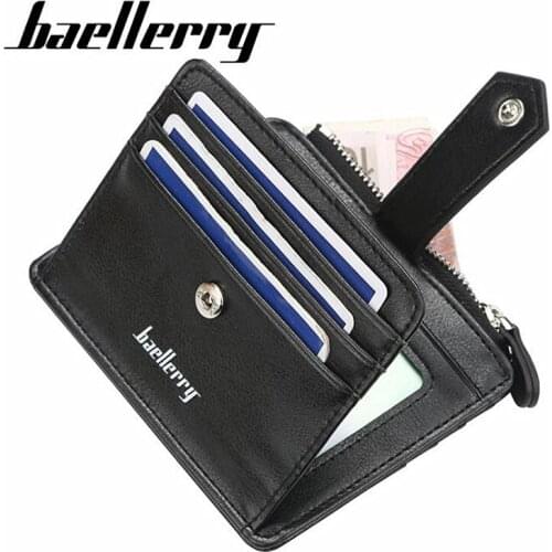 High Quality Men Driving License Card Holder PU Leather Buckle Wallet Men Mini ID Coin Pockets Business Male Clutch Thin Purse