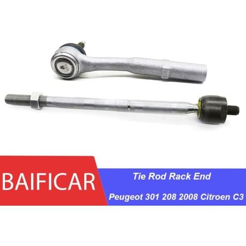 Baificar Brand New Outer Inner Tie Rod Rack End 1608025380 1608025180 For Peugeot 301 208 2008 Citroen C3