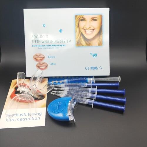 Teeth whitening 44% 35% Peroxide Dental Bleaching System Gel Kit Bright Teeth Whitener Dental Equipment with Led lights