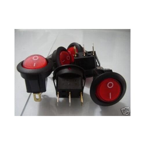 Snap in Lighted 12v Red Leds Rocker Switch R8C 50