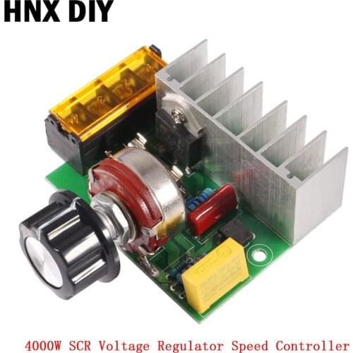 4000W SCR AC 220V Voltage Regulator Dimming Dimmers Motor Speed Controller Thermostat Electronic Voltage Regulator Module