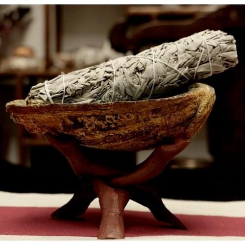 Sage 100g Pure Leaf Smoked Indoor Smoking Incense Indoor Aromatherapy Purifying Soul Room Buddhist Temple Cedar Wooden Stick