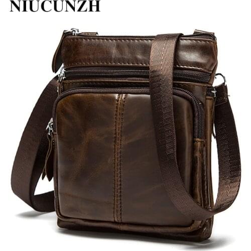 WESTAL Mens Small Satchel Bag Mens Genuine Leather Shoulder Bag Fashion Designer Crossbody Bag For Mens Side Flap Bags 701