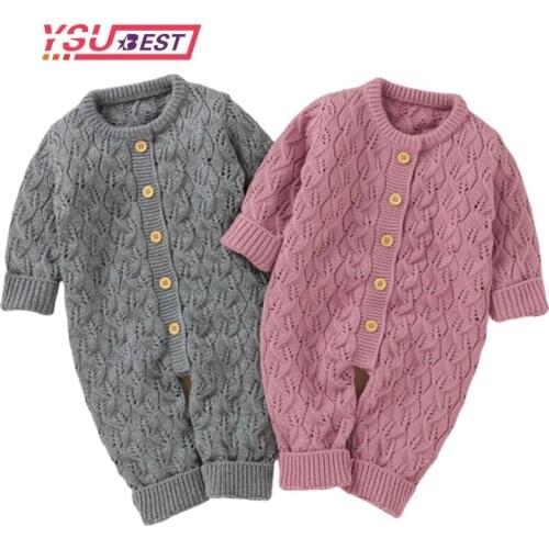 Knitted Baby Clothes Long Sleeve Newborn Baby Romper Winter Spring Baby Girl Romper Infant Jumpsuit Boy Romper Toddler Sweater