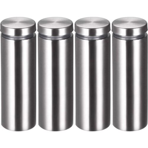 25mm/1" Dia 120mm/4.72" Length Sign Holders Screws Wall Mount Hardware Advertising Glass Standoff Nail-Pack of 4