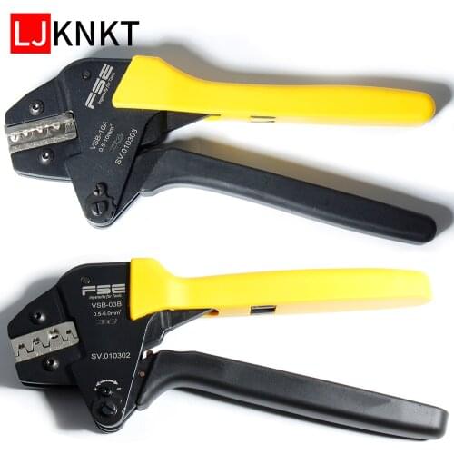 VSB Insulated terminals crimping tools hand series electrical pliers ratchet tabs receptacles high precision brand clamp