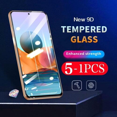 5-1Pcs 9H protective film for Redmi Redmi note 6 7 7s on the tempered glass 8 8T pro phone screen protector smartphone