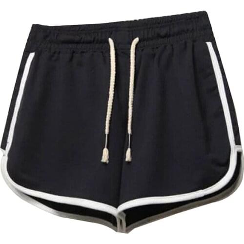 ZEBERY Fashion Stretch Waist Casual Shorts Woman 2020 High Waist Black White Shorts Harajuku Beach Sexy Short WomenS Clothing