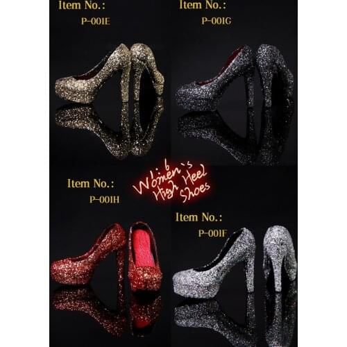 1/6 Scale Female Action Figure Accessory Womens High Heel Shoes 10 Styles for 12 inches Woman Figure Body