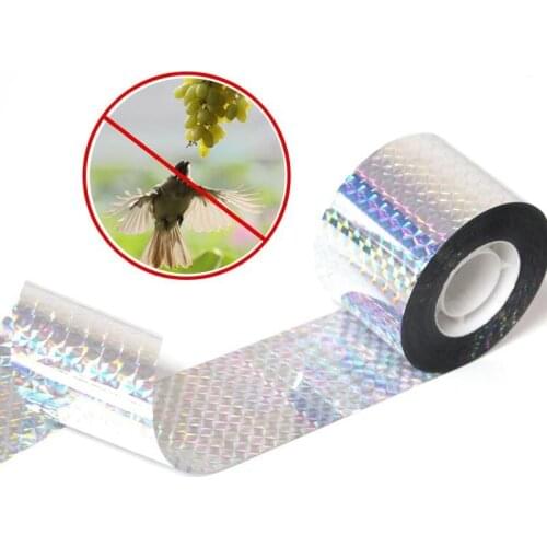 1 Roll Anti Bird Tape Bird 50M Scare Tape Audible Repellent Fox Pigeons Repeller Ribbon Tapes for Pest Control