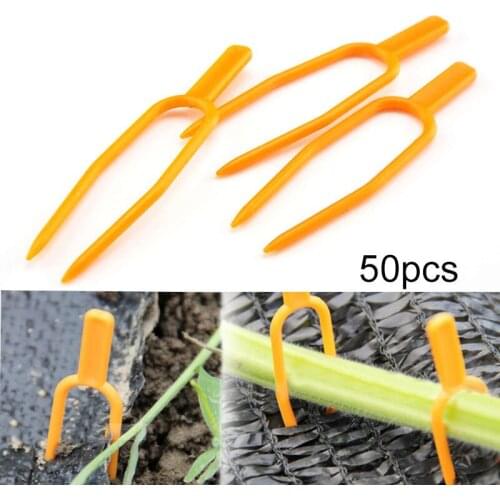 50pcs Plastic Plant Climbing Support stand Clips Plant Vine Holder for Flower Strawberry Tomato Garden Buildings Supplies s1