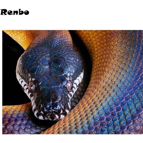 5D Diy diamond painting snake cross stitch diamond mosaic crafts full square round drill Diamond embroidery pattern needlework