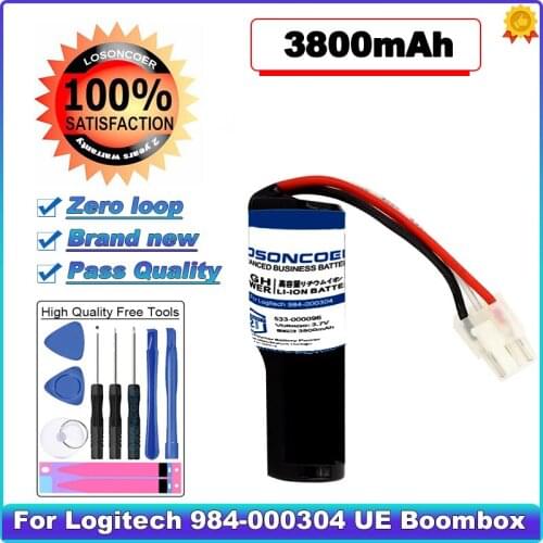 LOSONCOER High Capacity Battery 3800mAh 533-000096, DGYF001, GPRLO18SY002 for Logitech 984-000304, UE Boombox Speaker Battery