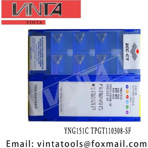 Free shipping high quality 10pcs/lots YNG151C TPGT110308-SF cnc carbide turning inserts