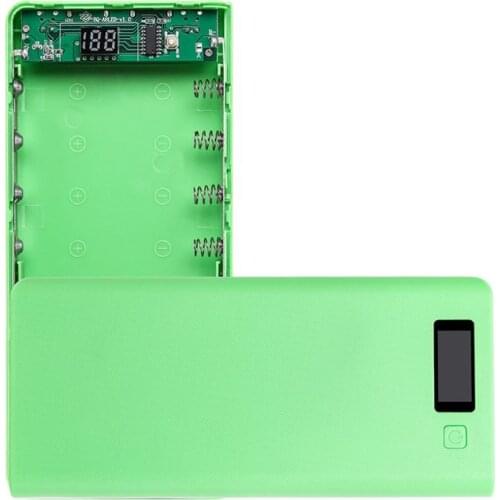 No Battery) Dual USB 8x 18650 Batteries DIY Power Bank Box Holder Case Charger Power Adapter For Mobile Phone Tablet QXNF