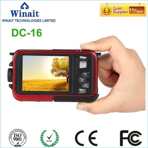 24MP Dual Screen Digital Camera Waterproof Cameras 1080P HD Camera Digital Mini Cam TF Card Slot Macro Shooting
