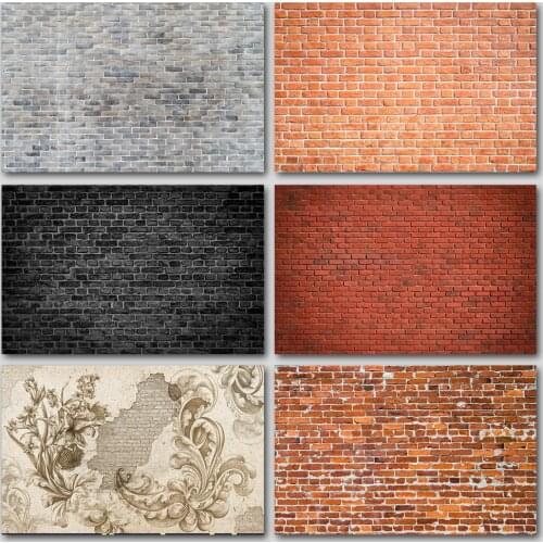 LEVOO Photography Background Vintage Brick Wall Cement Party Backdrop Photographic Decor Photo Studio Props Photophone Photozone
