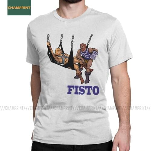 Fisto He-Man Masters Of The Universe T Shirts Mens Cotton Vintage T-Shirts Skeletor 80s She-Ra Beast Tee Shirt Short Sleeve Top