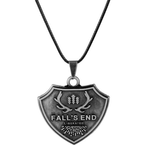 Game Jewelry Far Cry 5 PS4 Ares 4 Necklaces Falls End Dog Tag Pendant Leather Rope Chain Choker Women Men Charm Fans Gifts