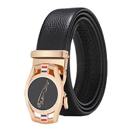 Ke mei qi top quality Famous Brand Belt Men Top Quality Genuine Luxury Leather Belts for Men,Strap Male Metal Automatic Buckle