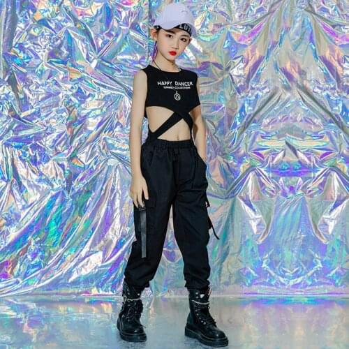 Fashion Hip Hop Competitions Performance Clothes Cool Stage Show Clothes Kids Jazz Dance Costumes Ballroom
