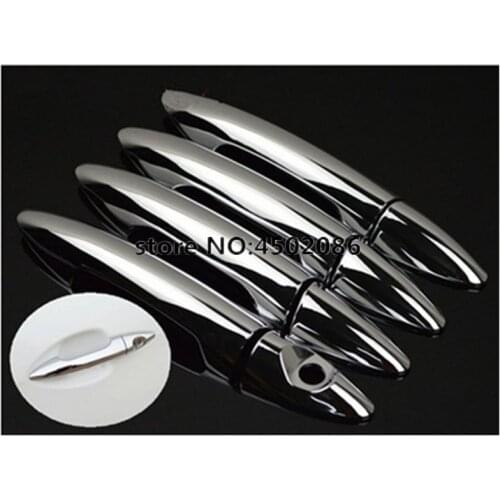 For KIA K2 RIO 3 Sedan 2011 2012 2013 2014 2015 New Chrome Car Door Handle Cover Trim Sticker Accessories Free Shipping