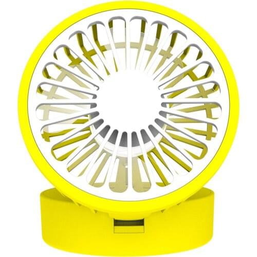 Fresh Lemon Cooling Fan Portable Foldable Desk Table Fan Quiet USB Rechargeable Summer Desktop Cooling Fan For Home Office