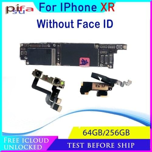 Full Function For Iphone XR MotherBoard With NO face ID logic Board Original Unlocked 64GB /128GB /256GB For Iphone XR MainBoard