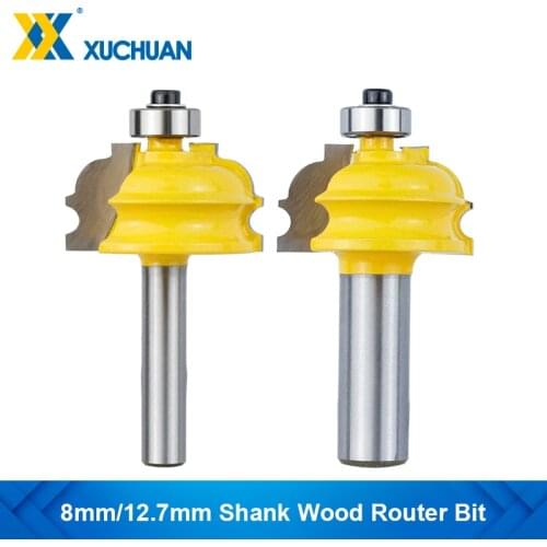 Semi-arc Elegant Knife Milling Cutter 8mm/12.7mm Shank Door Window Tenon Joint Knife Cabinet Line Knife Wood Router Bit