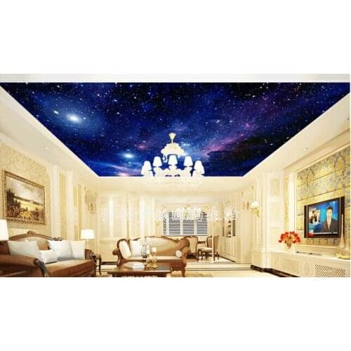 Custom ceiling wallpaper, fantasy universe for the living room bedroom ceiling wall vinyl papel de parede