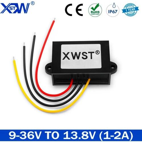 DC DC 12V 24V 36V 9-36V to 13.8V 1A 5A 10A 25A 30A 138W Boost Buck Converter Voltage Stabilizer Regulator for Led for Monitoring