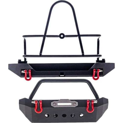 Anti-collision Metal Front Rear Bumper Protector for 1/10 SCX10 90046 SCX10 III RC Crawler Car Upgrade Parts