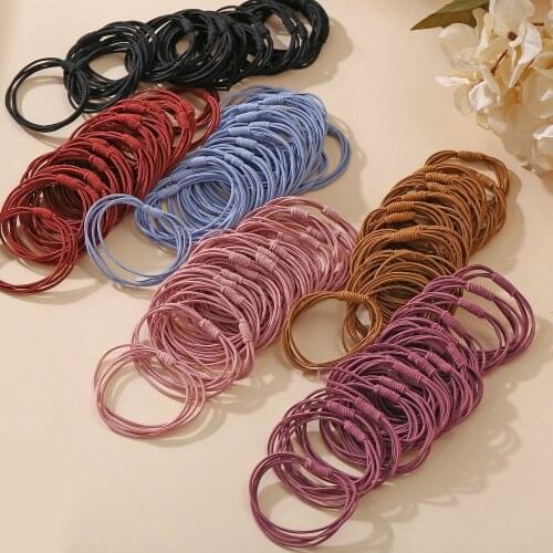 20Pcs/Bag Hair Accessories Women Rubber Bands Scrunchies Multi-layer Elastic Hair Bands Girls Ponytail Holder Ties Gum for Hair